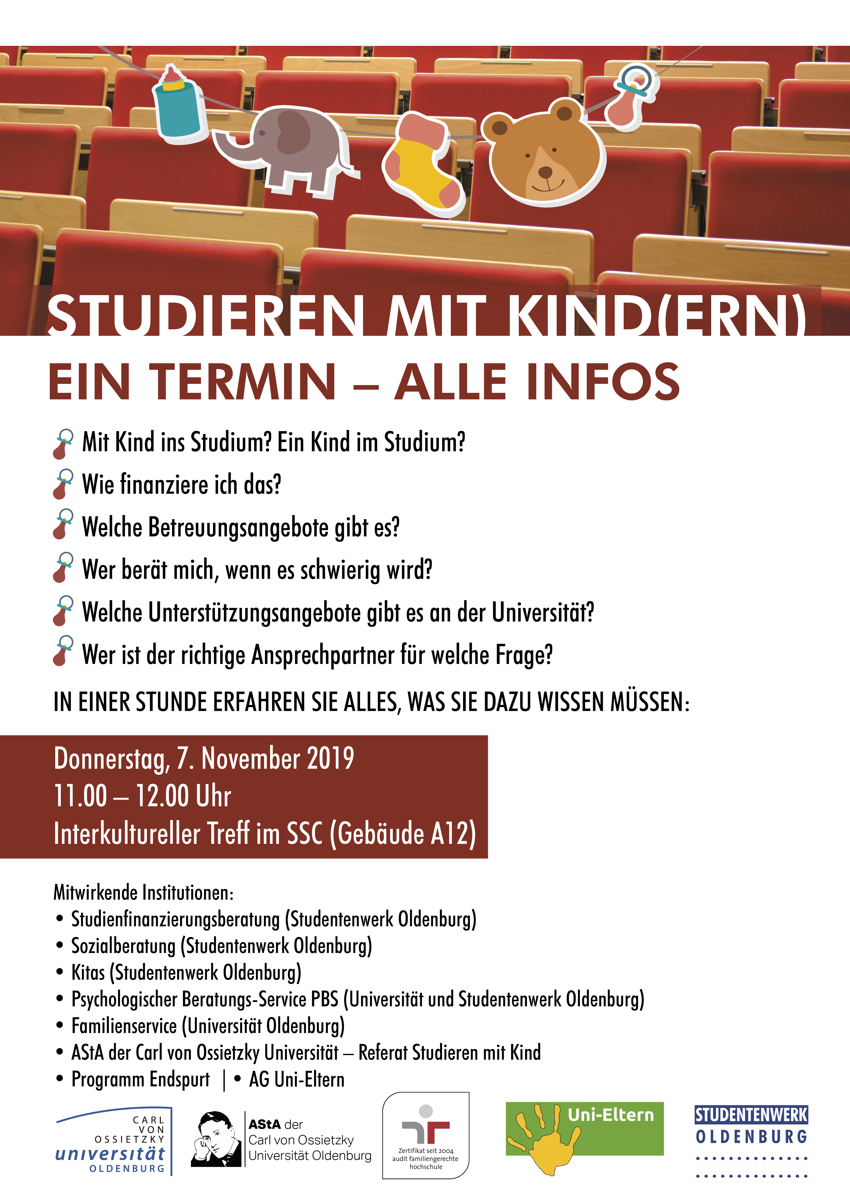 Infoveranstaltung Studieren mit Kind